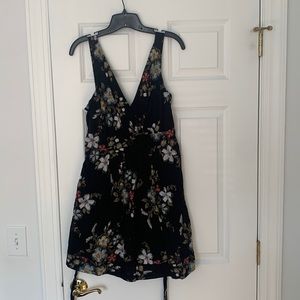 Black floral cotton American Rag dress ASO Teen Wolf Rare!
